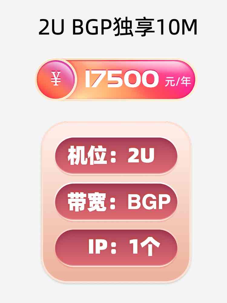岳阳BGP独享服务器托管价格